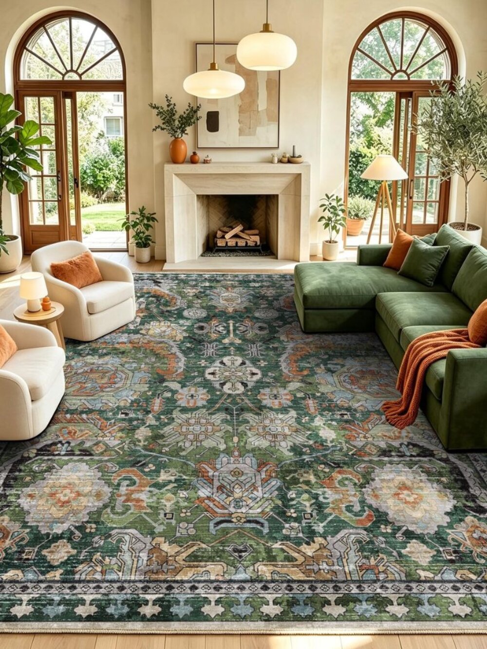 Washable Area Rugs - Perfect for Living Room, Bedroom, Kids Room, Nursery